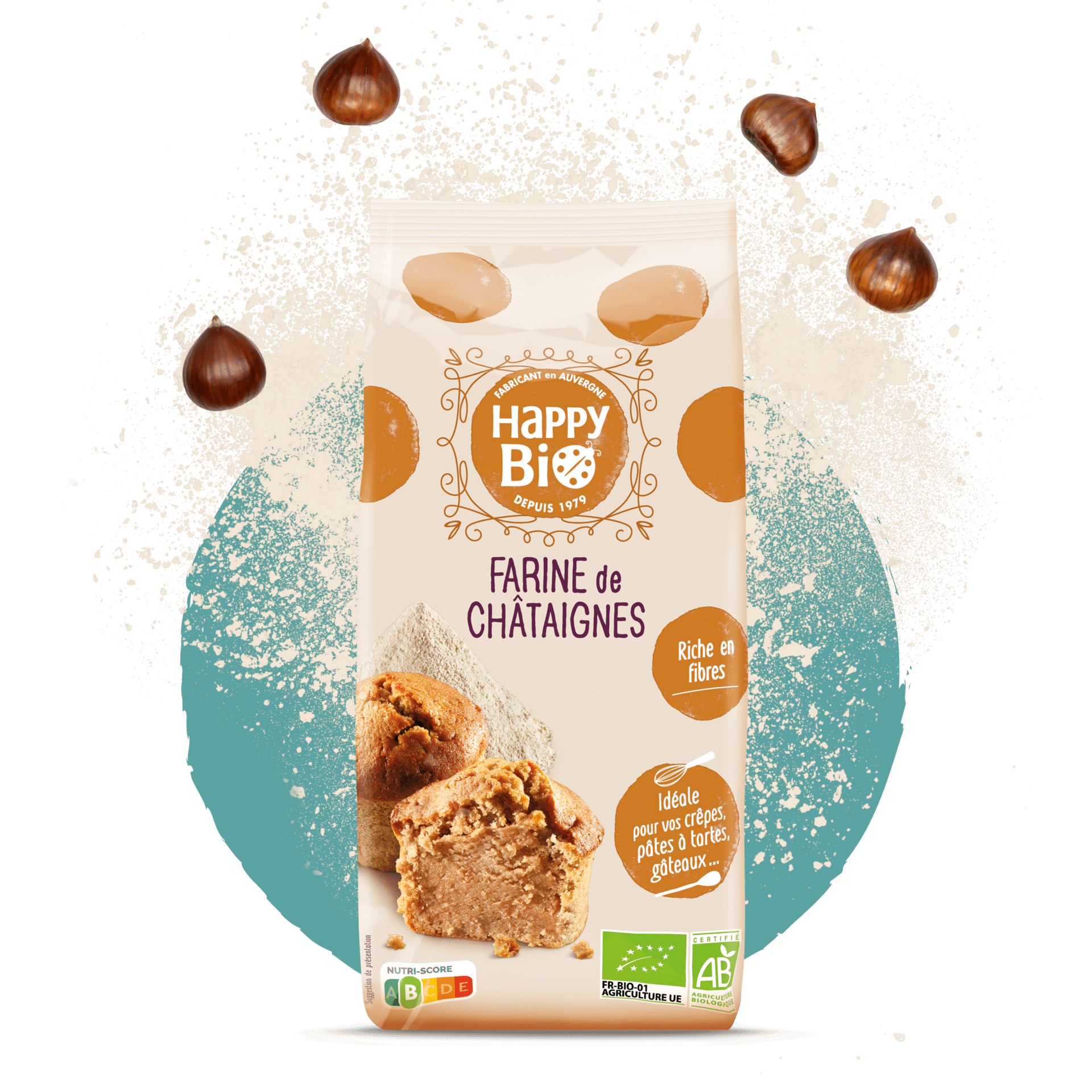 Farine De Chataignes Happy Bio
